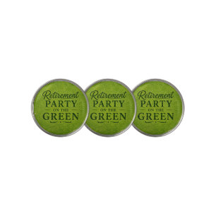 Golf Retirement for Golfer on Green grass Ball Marker