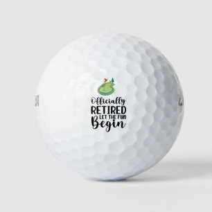 Golf Retirement for golfer with golf course Balls
