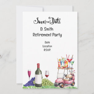 Golf retirement for woman golfer invitation