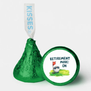 Golf retirement golf ball on green hershey®'s kisses®
