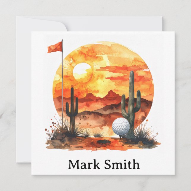 Golf Retirement in Arizona  Card (Front)