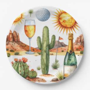 Golf Retirement Party in Arizona Paper Plates