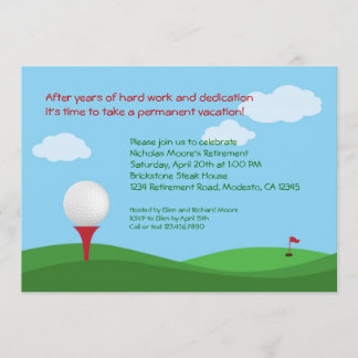 Golf Retirement Party Invitation