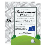 Golf Retirement Party Invitations