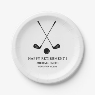 Golf  Retirement Party  Paper Plates