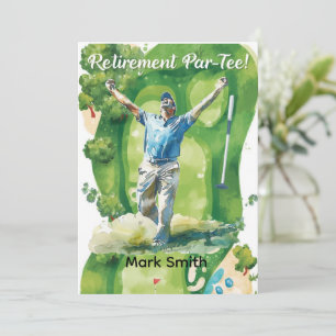 GOLF RETIREMENT Retire, Relax & ParTee for golfer Invitation