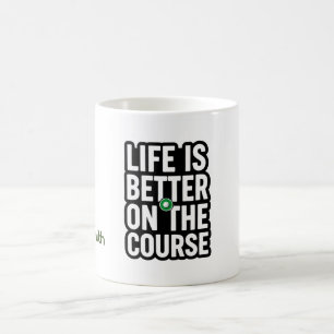 Golf retirement text quotes for golfer coffee mug