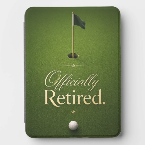 Golf Retirement themed for golfer on green  Kindle Cover