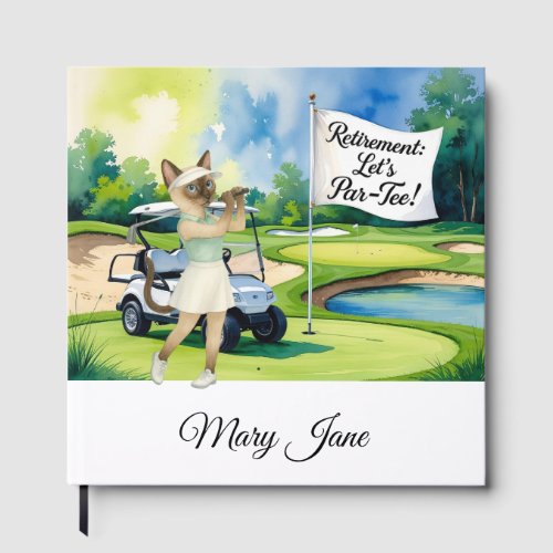 Golf Retirement themed for Siamese Cat lovers