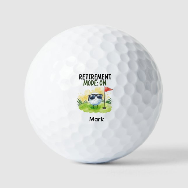 Golf Retirement with ball on green  (Front)