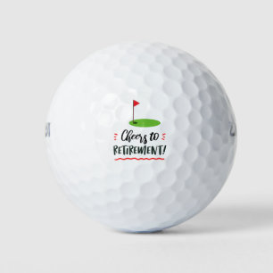 Golf  Retirement with golf flag Golf Balls