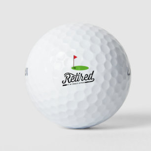 Golf Retirement with golf flag Golf Balls