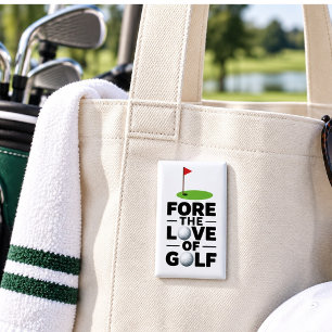 Golf Retirement with golf flag Golf Balls Button