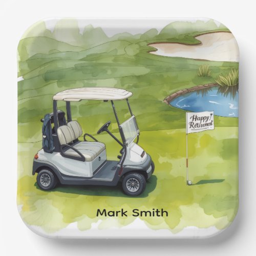 Golf Retirement with golf themed 