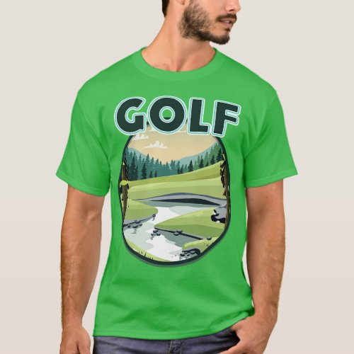 Golf retro Sports T_Shirt