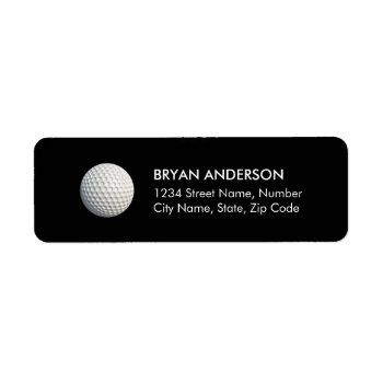 Golf Return Address Label by istanbuldesign at Zazzle