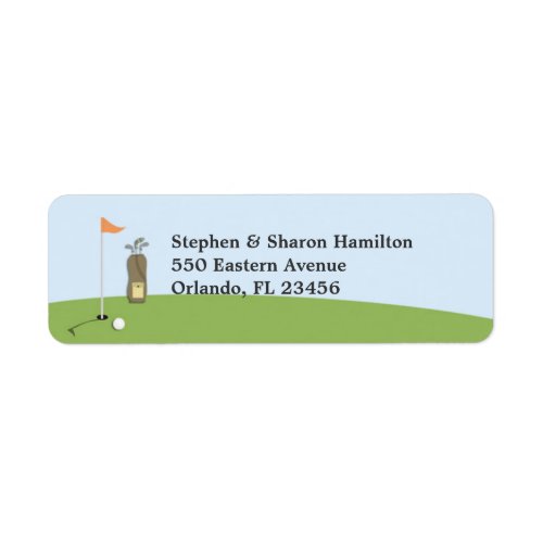 Golf Return Address Labels