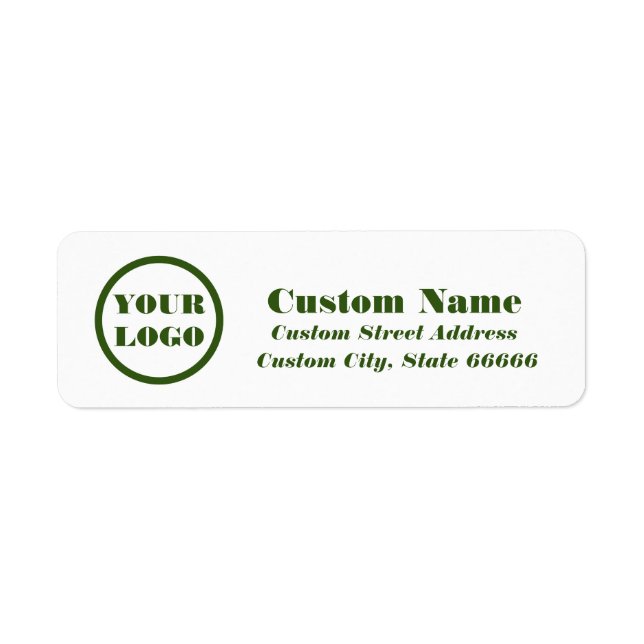 Golf Return Address Labels - Custom Luxury Labels (Front)