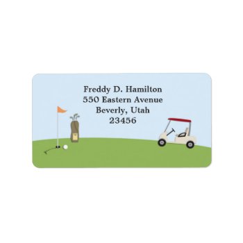 Golf Return/shipping Address Labels by all_items at Zazzle