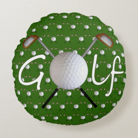 Golf Round Pillow