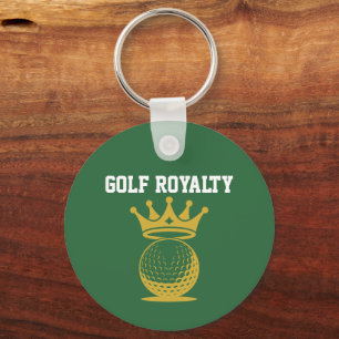 Golf Royalty Custom Sponsor QR Code Keychain