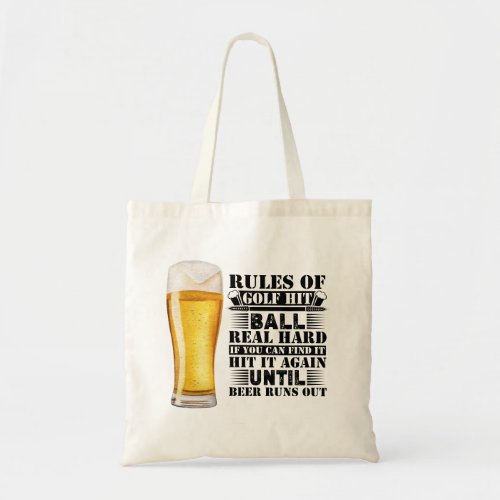 Golf  RULES funny saying for golfer Tote Bag