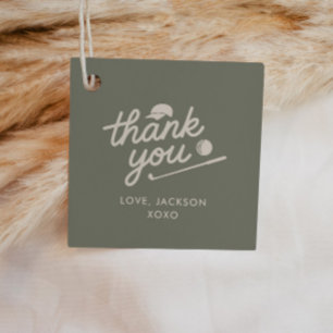 Golf Sage Green 1st Birthday Thank You Favor Tags