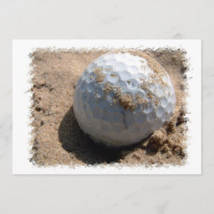 Golf Sand Pit Design Invitation