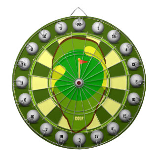 Golf Sandtrap 20 Hole Course Dart Board