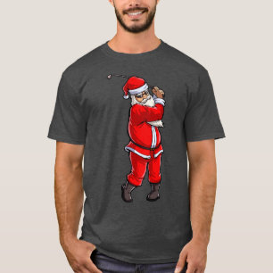 Golf Santa Golfer Christmas Club Hat Ball Sport G T-Shirt