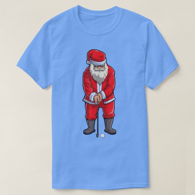 Golf Santa Tee Golfer Christmas Club Hat Ball, Xma (Design Front)