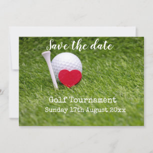 Golf Save the date for golf tournament wedding