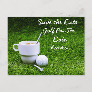 Golf Save the Date for Golfer Party Postcard