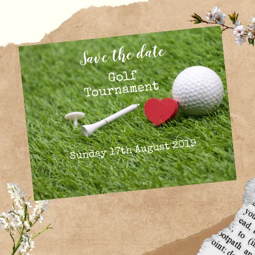 Golf Save the date Golf Tournament  Announcement 