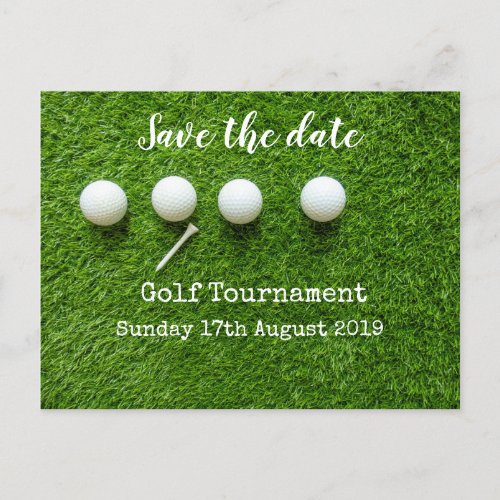 Golf Save the date Golf Tournament  Announcement Postcard