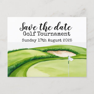 Golf Save the date Golf Tournament Announcement Postcard