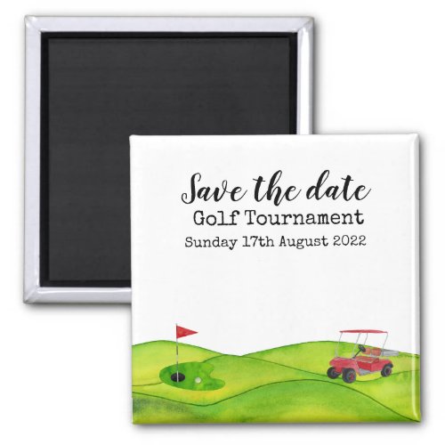 Golf Save the date Golf Tournament golfer Magnet
