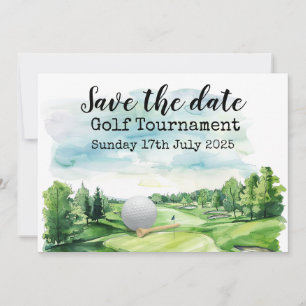 Golf Save the date Golf Tournament Invitation