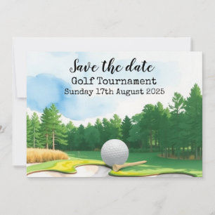 Golf Save the date Golf Tournament Invitation