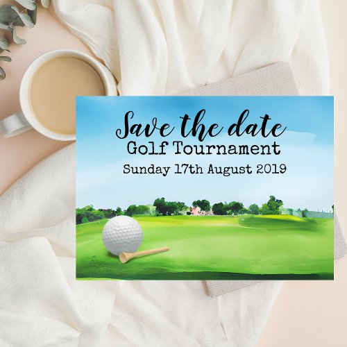 Golf Save the date Golf Tournament  Invitation