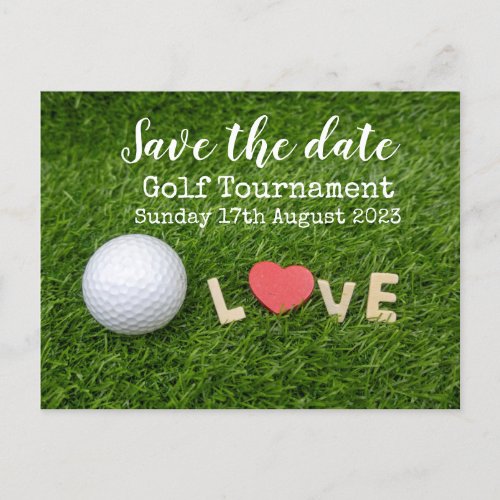 Golf Save the date Golf Tournament  PAR for Pair  Announcement Postcard