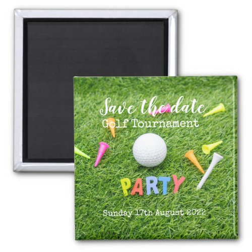 Golf Save the date Golf Tournament Party Magnet