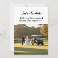 Golf Save the date Golf Wedding