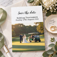Golf Save the date Golf Wedding 