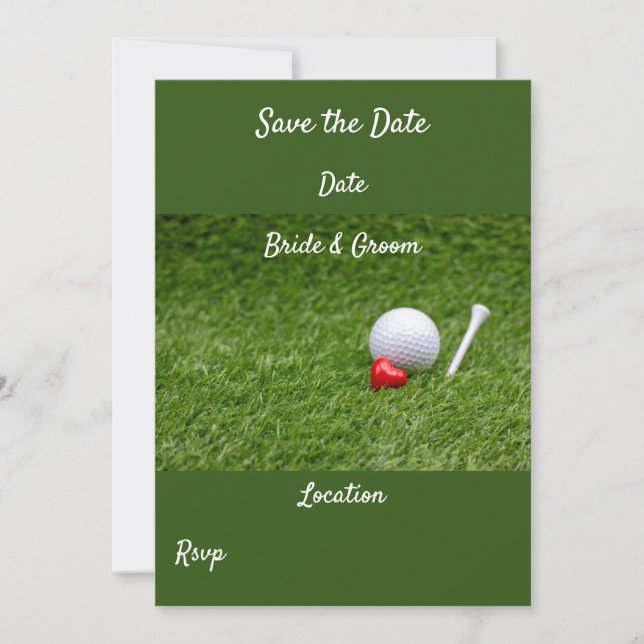 Golf Save the date Invitation (Front)