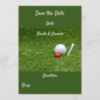 Golf Save the date Invitation