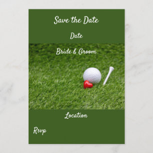Golf Save the date Invitation
