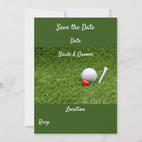 Golf Save the date Invitation