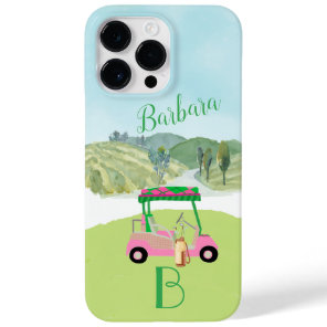 Golf Scene Monogram Name Case-Mate iPhone 14 Pro Max Case