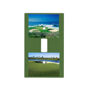 Golf scenes light switch cover